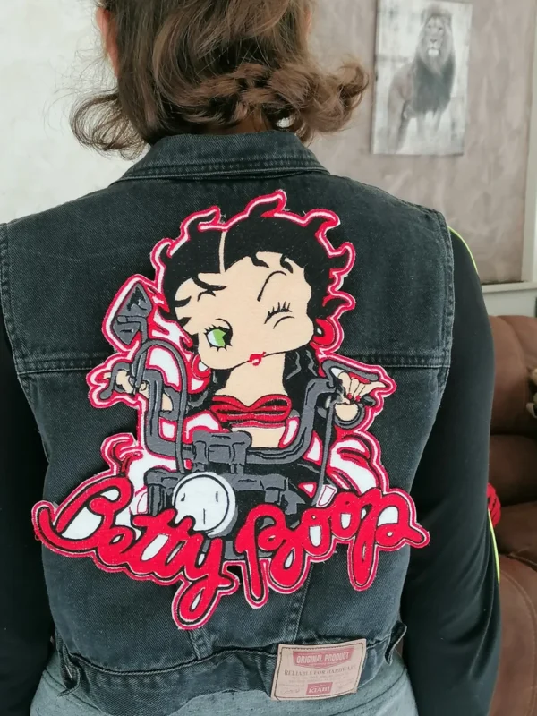 Patch Betty Boop biker (zoom)